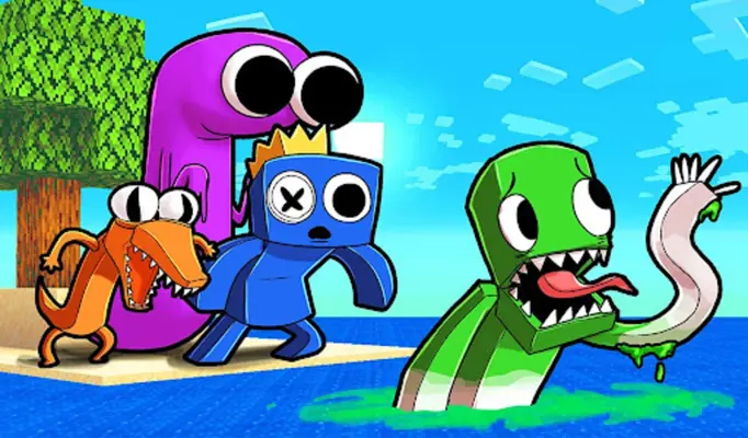 Rainbow Monster Bridge Race android App screenshot 18