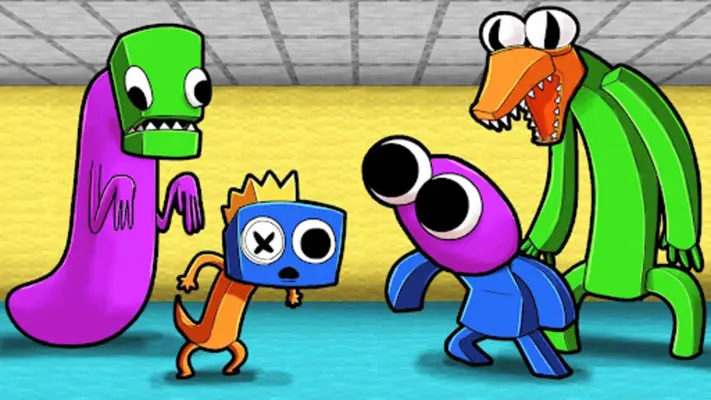 Rainbow Monster Bridge Race android App screenshot 1