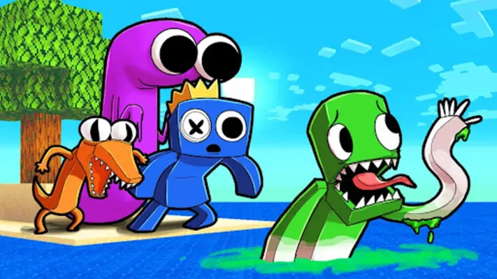 Rainbow Monster Bridge Race android App screenshot 2